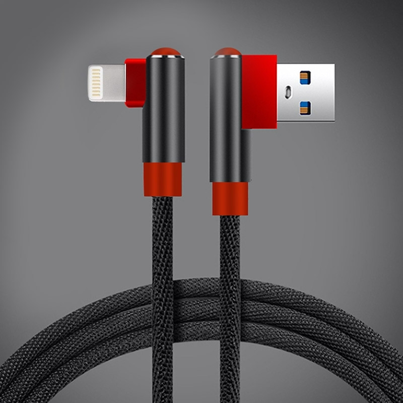 Fast Charging & Data Lightning L-Shape 1m Cables