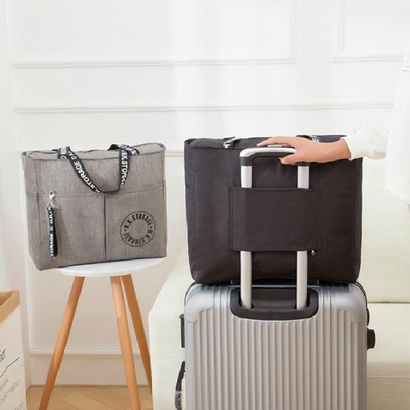 Travel Tote with Built-in Luggage Sleeve