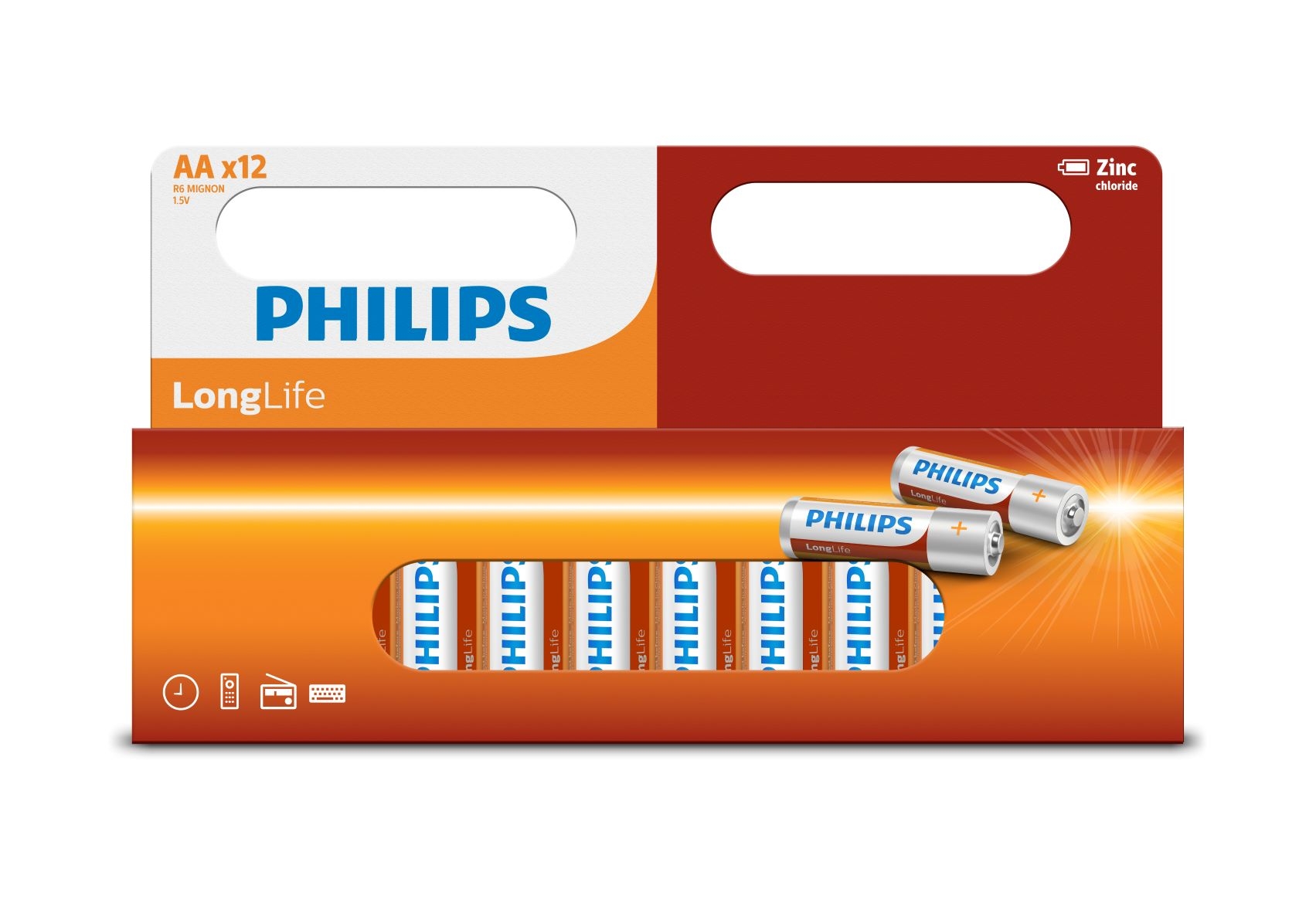 Pack of 48 AA or AAA Zinc Long Life Batteries