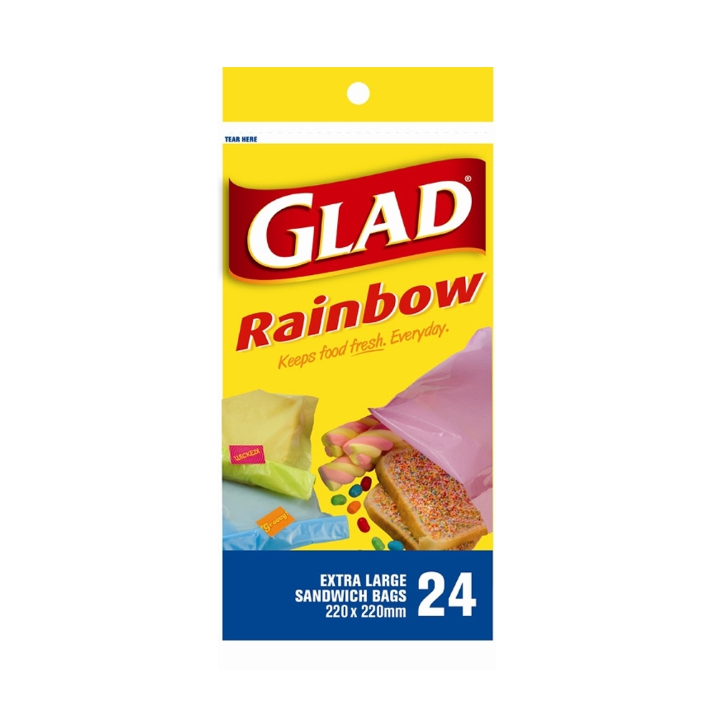 Pack of 10 Rainbow Sandwich Bags (240 Bags)