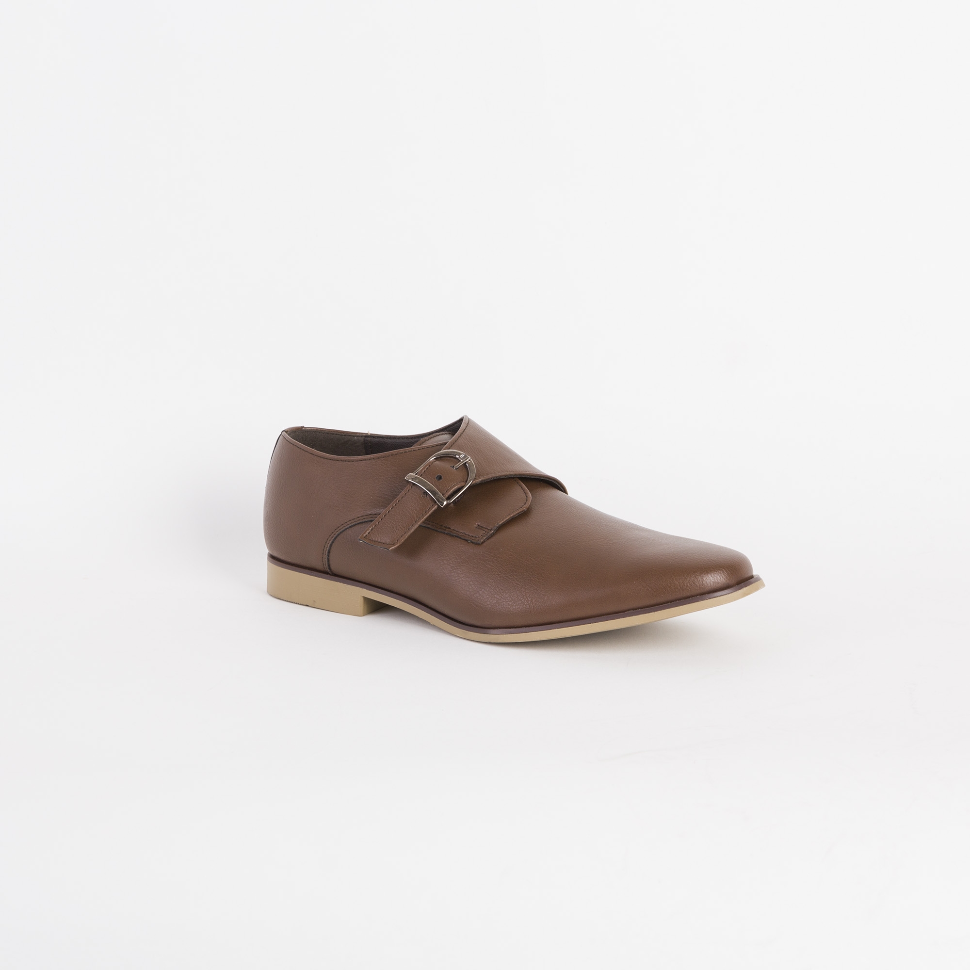 Synthetic Leather Smart Monk Strap Shoes
