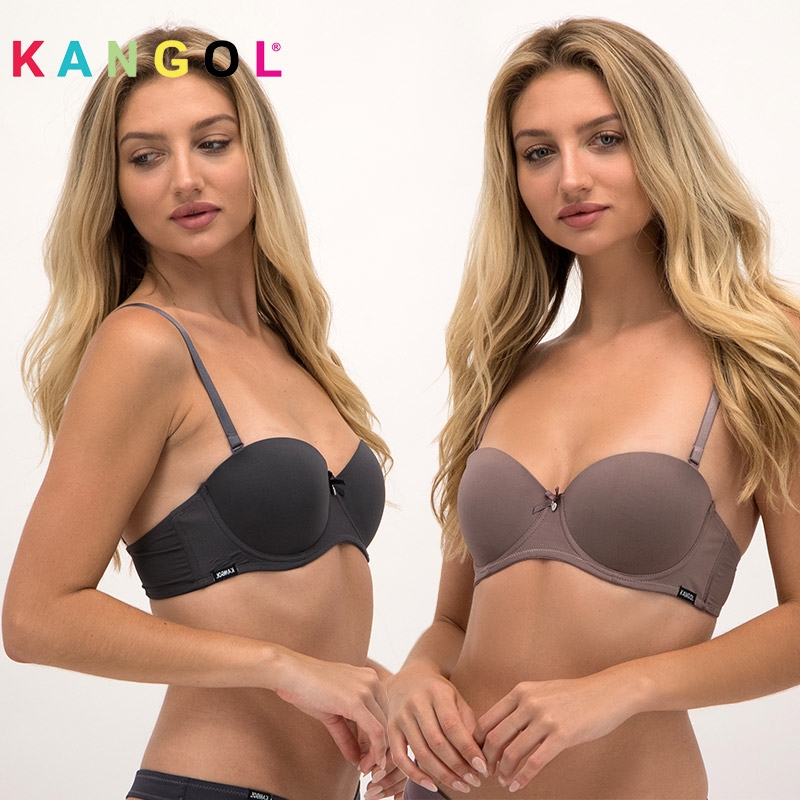 Pack of 2 Classic Multi-Way Bras (Mocha & Charcoal)