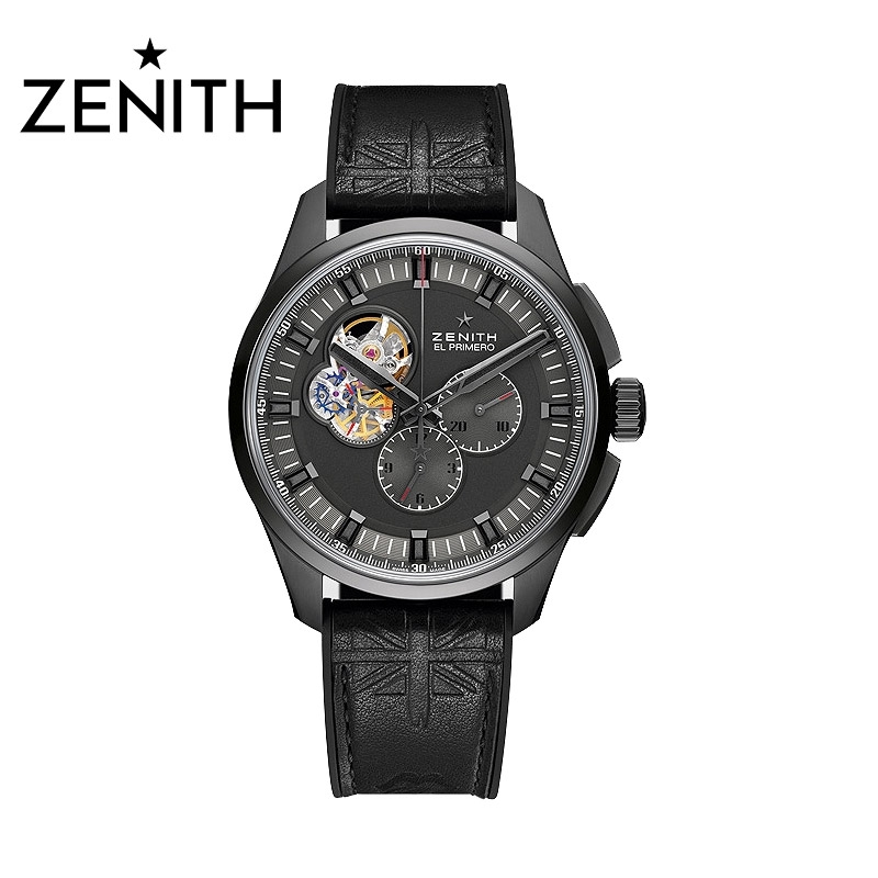 Men's El Primero Chronomaster Black Dial Rolling Stones Titanium Automatic Watch