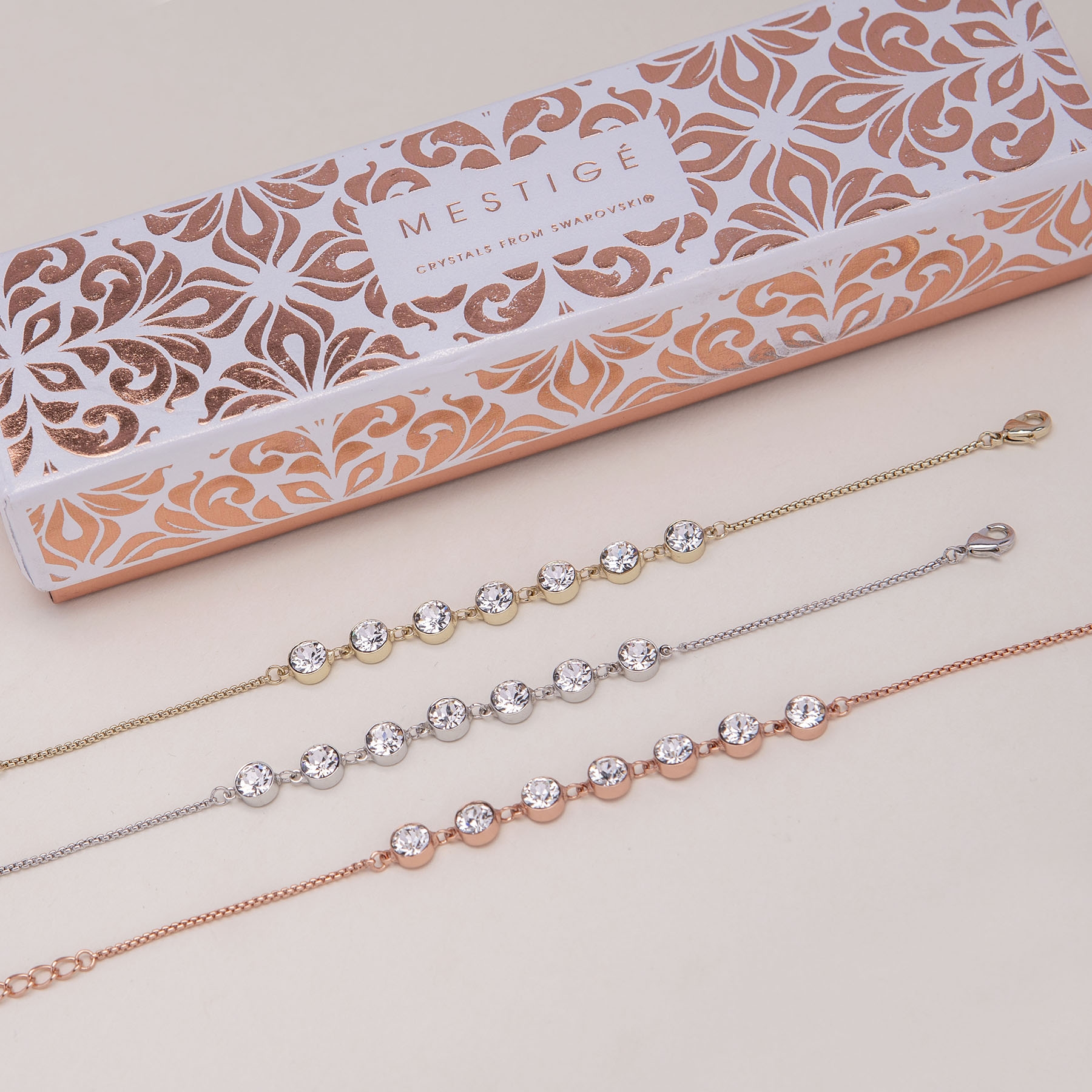 Nicole Bracelet with Swarovski Crystals
