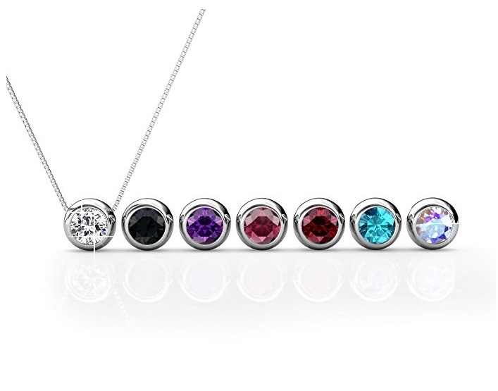 7 Moon Pendant Set with Swarovski Crystals