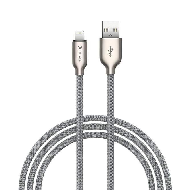 1m, 2.1A Fast Braided Charging Cable (Lightning or USB-C)