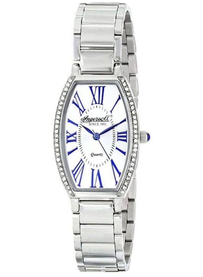 Ladies Lansing Silver Stainless-Steel Analog Quartz