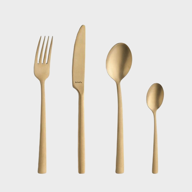 16-Piece Manille Champagne Vintage Cutlery Set