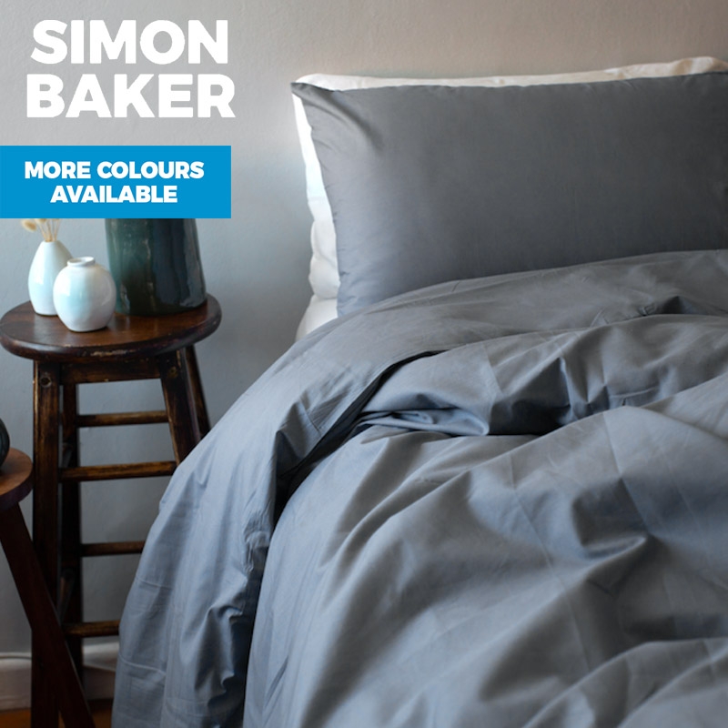 200 Thread Count 50/50 Cotton Percale Duvet Cover with Pillowcases