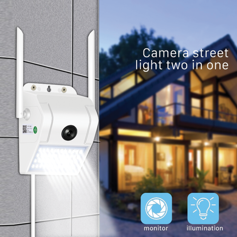 Weather Resistant Wall Light Security Smart Camera