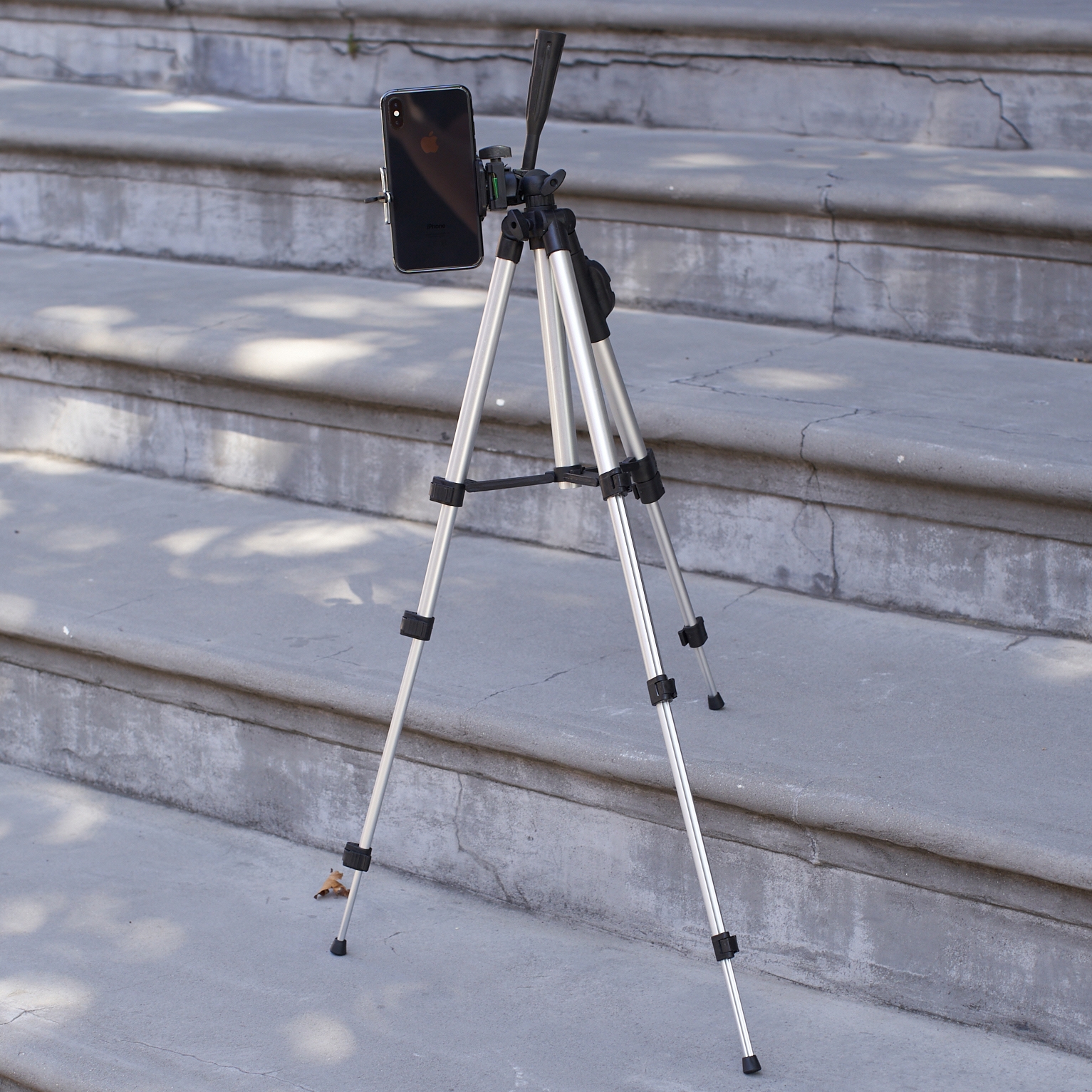 Adjustable Height Photography Tripod with Bluetooth Selfie Remote