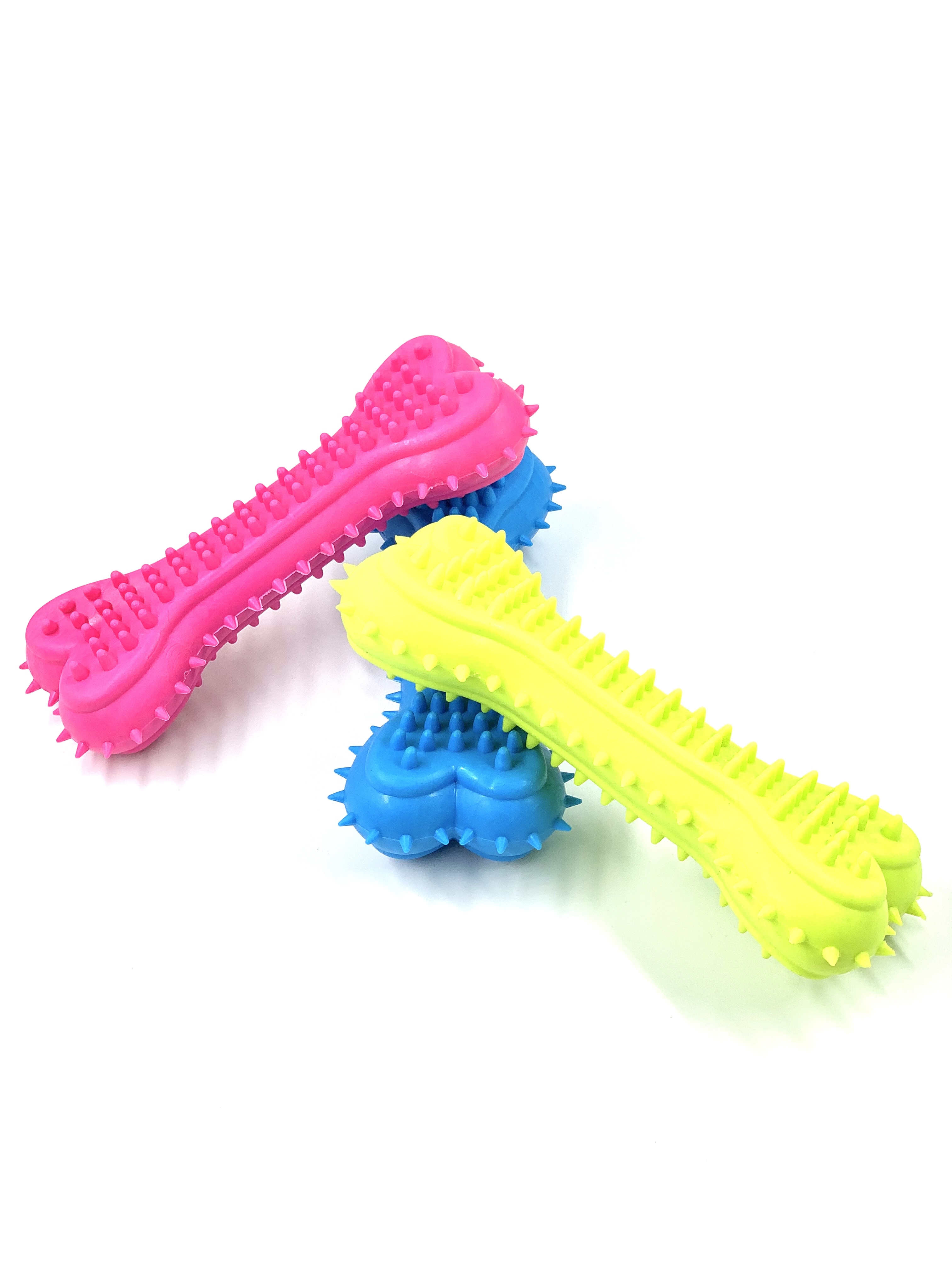 Pack of 3 Rubber Dog Bone Toys