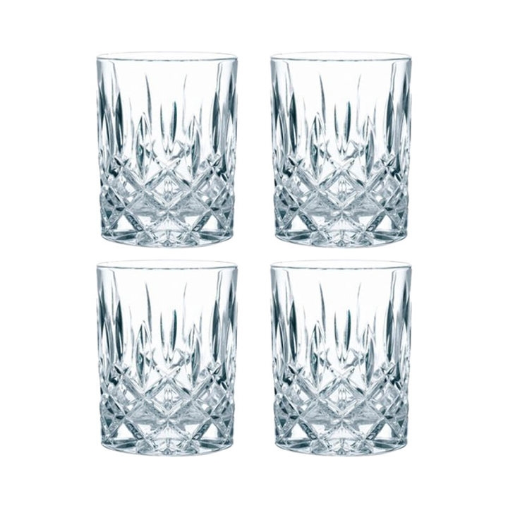 Set of 4 Crystal Vivant Whisky Glasses