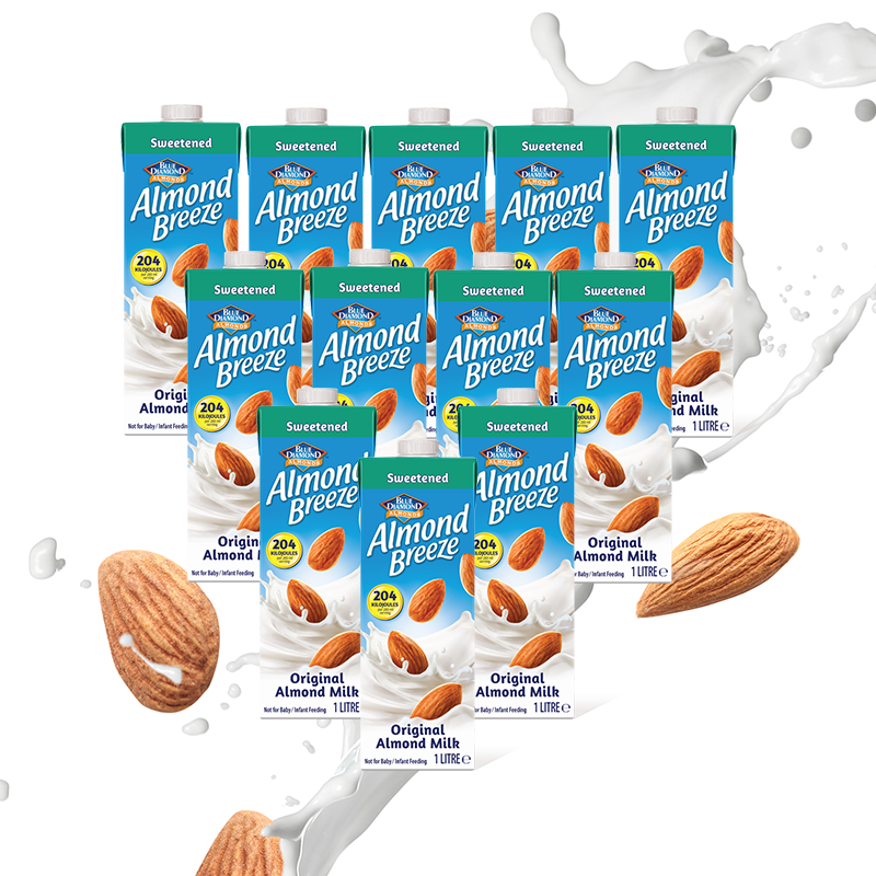 Pack of 12 Sweetened Almond Milk (1L each)