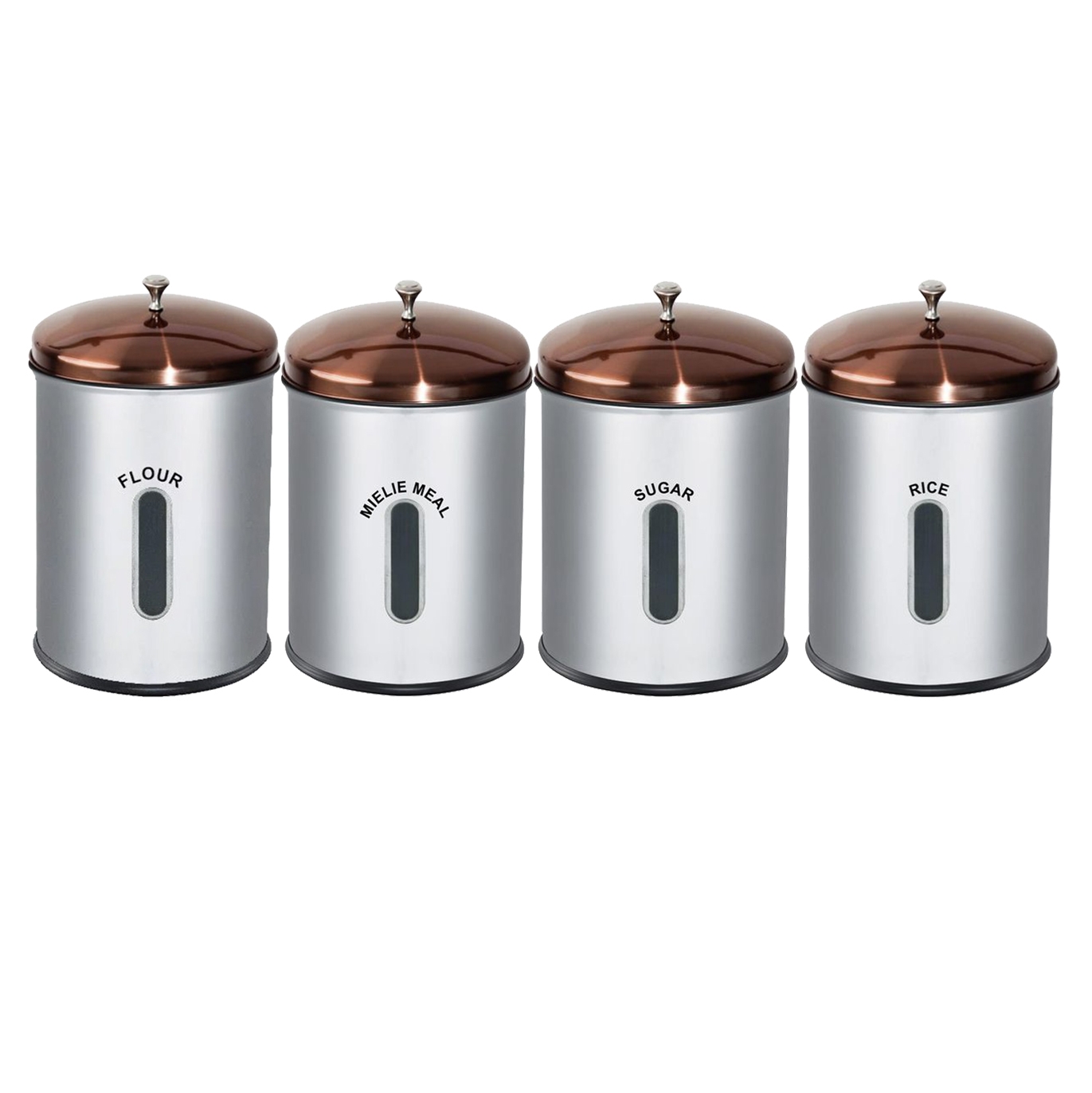 5 Litre Stainless Steel Storage Canister with Rose Gold or Black Lid