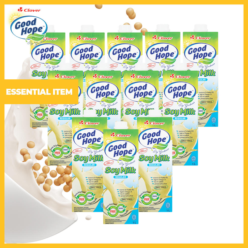 Pack of 12 Regular Soy Milk (1L each)