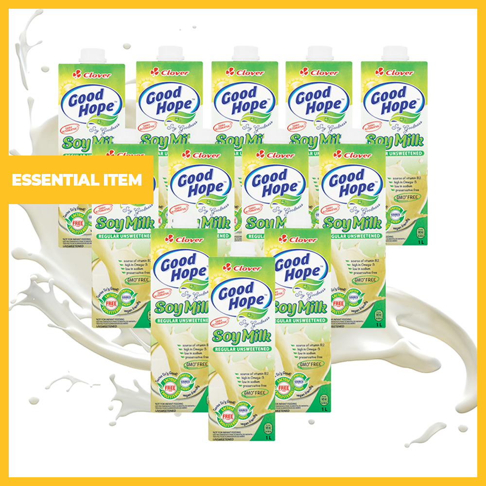 Pack of 12 Unsweetened Soy Milk (1L each)
