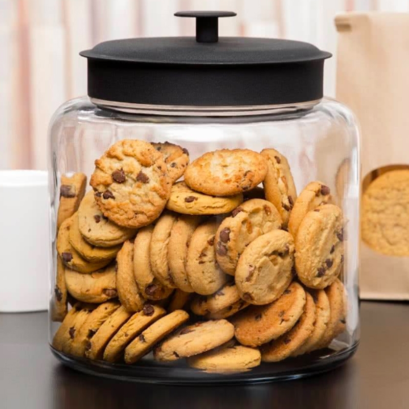 Montana Large Jar with  Sealable Black Lid