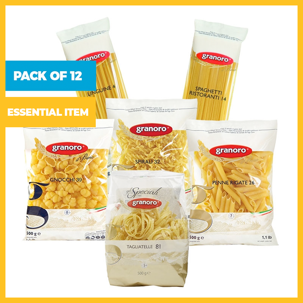 Pack of 12, 500g Pasta (Multiple Options Available)