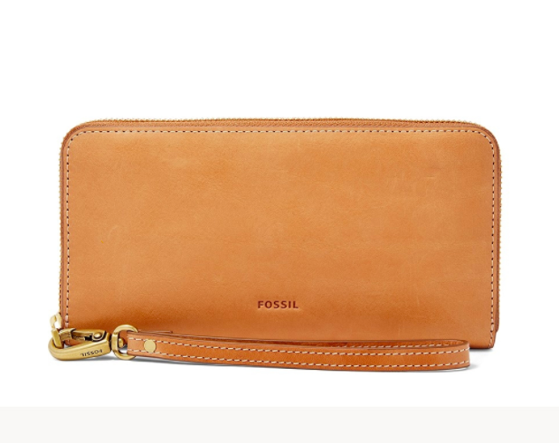 Genuine Leather Emma RFID Zip Clutch