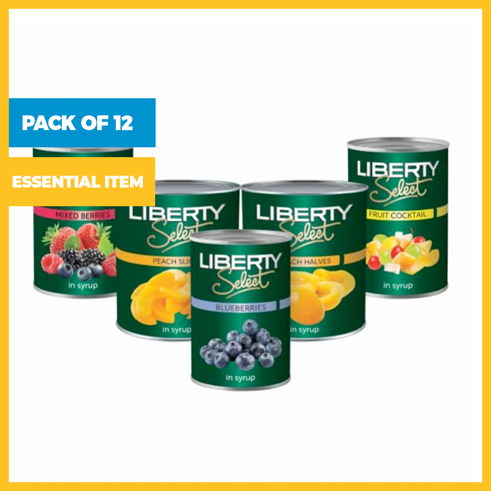 Pack of 12 Canned Fruits