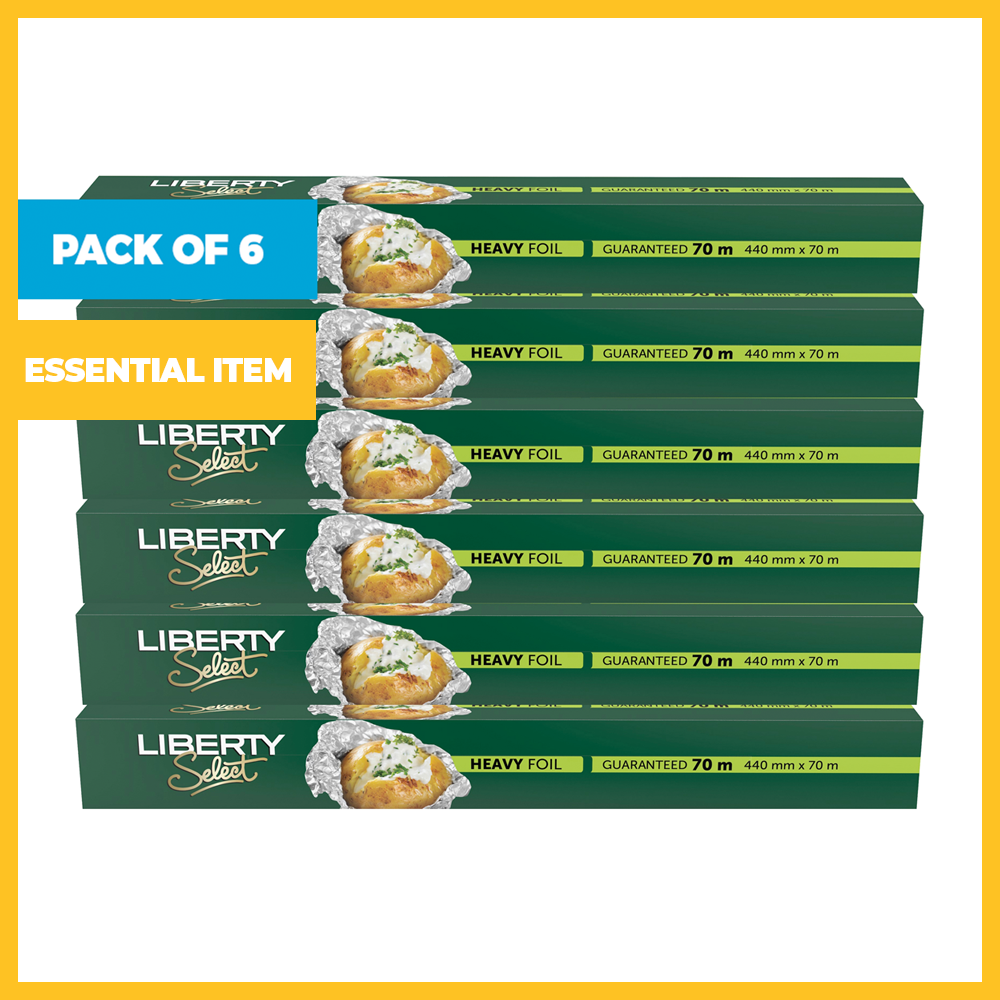 Pack of 6 Heavy Duty Foil (440mmx70m)