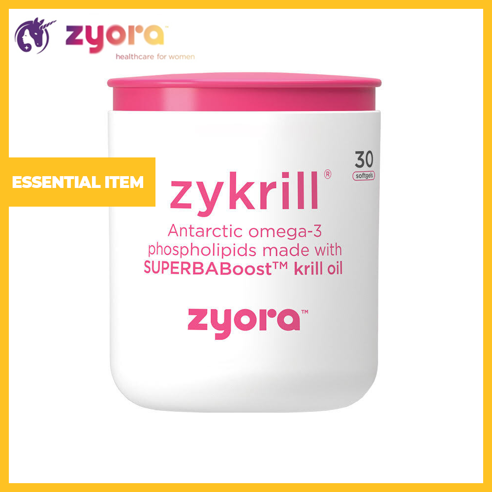 Zykrill® Omega 3 Krill Oil Made with SUPERBABoost™ (30's or 60's Vanilla Softgels)