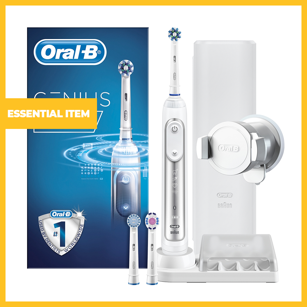 Genius 8000 White Rechargeable Electric Toothbrush