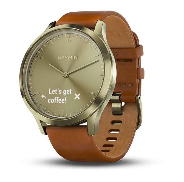 Gold with Genuine Leather Strap