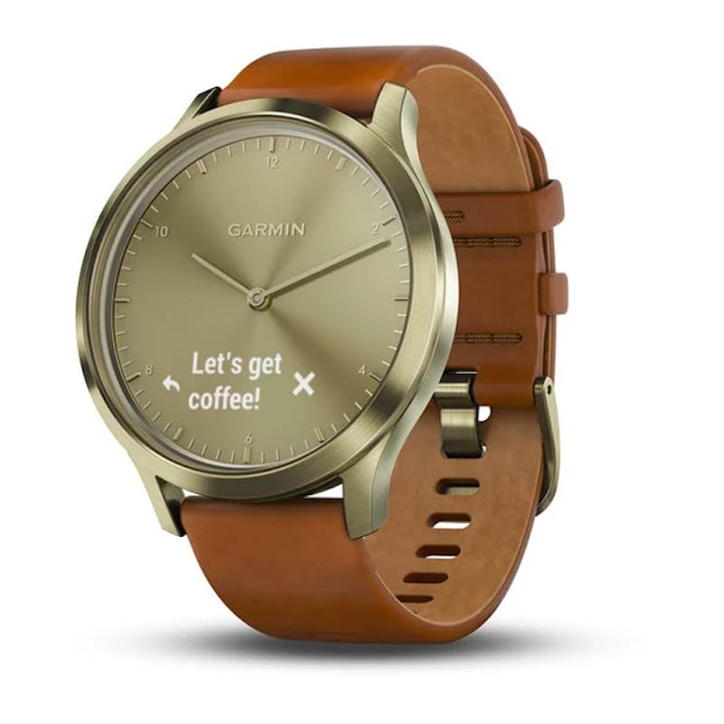 Gold with Genuine Leather Strap