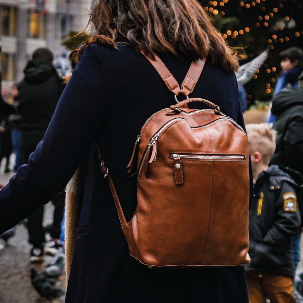 Genuine Leather Chelsea Backpack