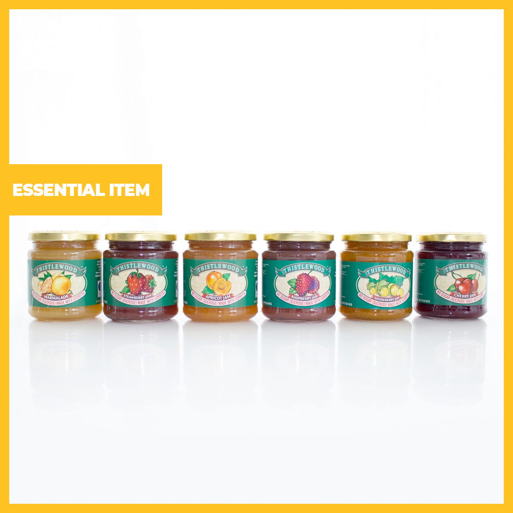 Case of 6 x 310g Diabetic Jam in Glass Jars (Available in Multiple Flavours)