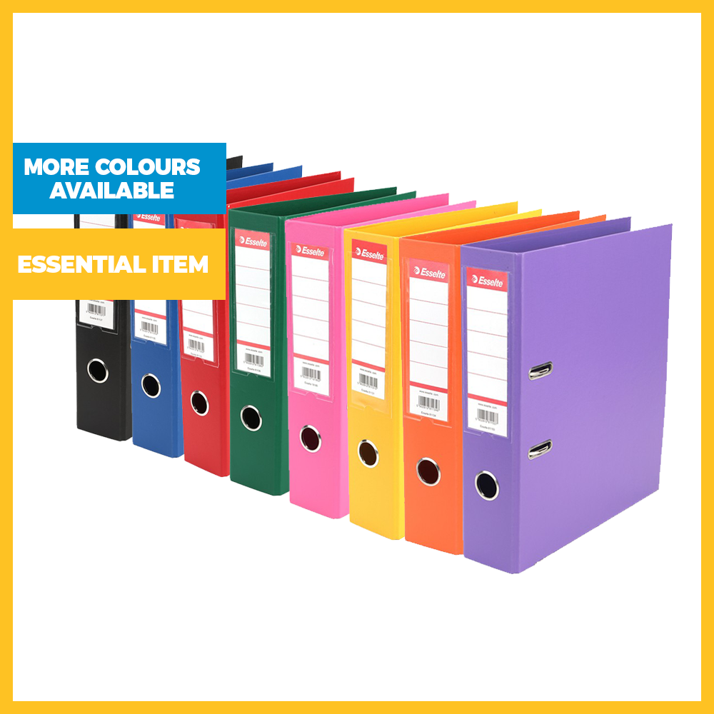 Pack of 10 A4 Polypropylene Lever Arch Files