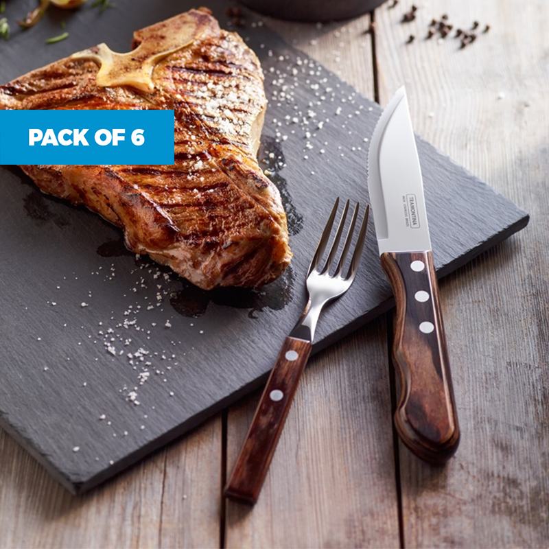 Pack of 6 Dishwasher Safe Jumbo Steak Knife Set