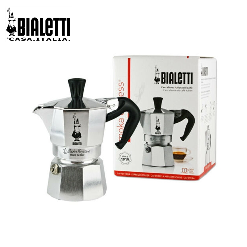 The Original Patented Moka Express Stovetop Espresso Maker (Available in Multiple Sizes)