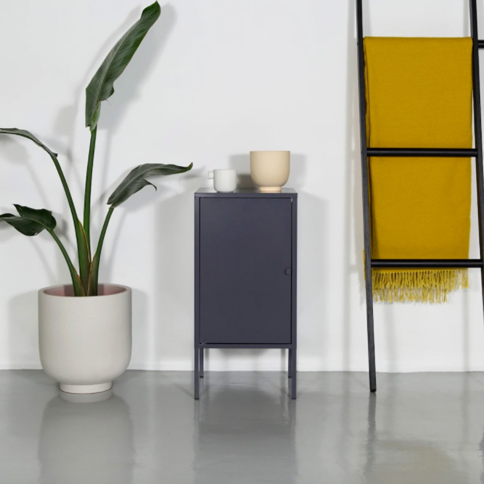 Sugar Cube Steel Bedside Table Storage Unit