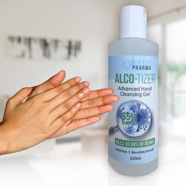 Pack of 10 Hand Sanitizer Gel with 65% Alcohol (150ml each)