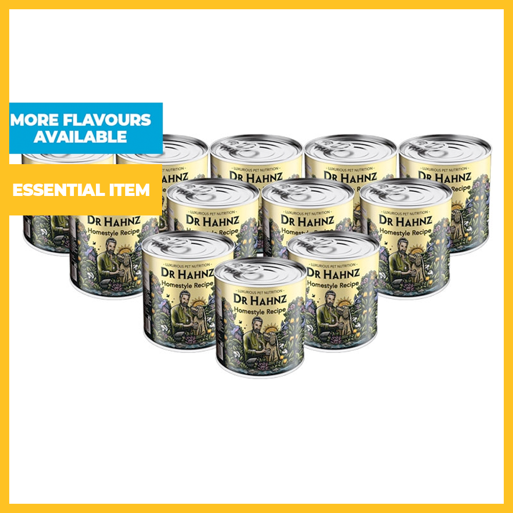 Pack of 12 Wet Dog Food Cans (830g Each)