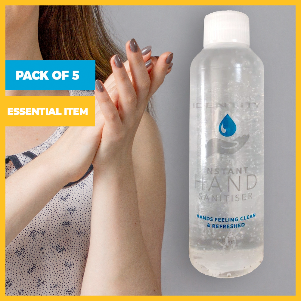 Pack of 5 Instant Hand Sanitizer with 65% Alcohol (125ml each)
