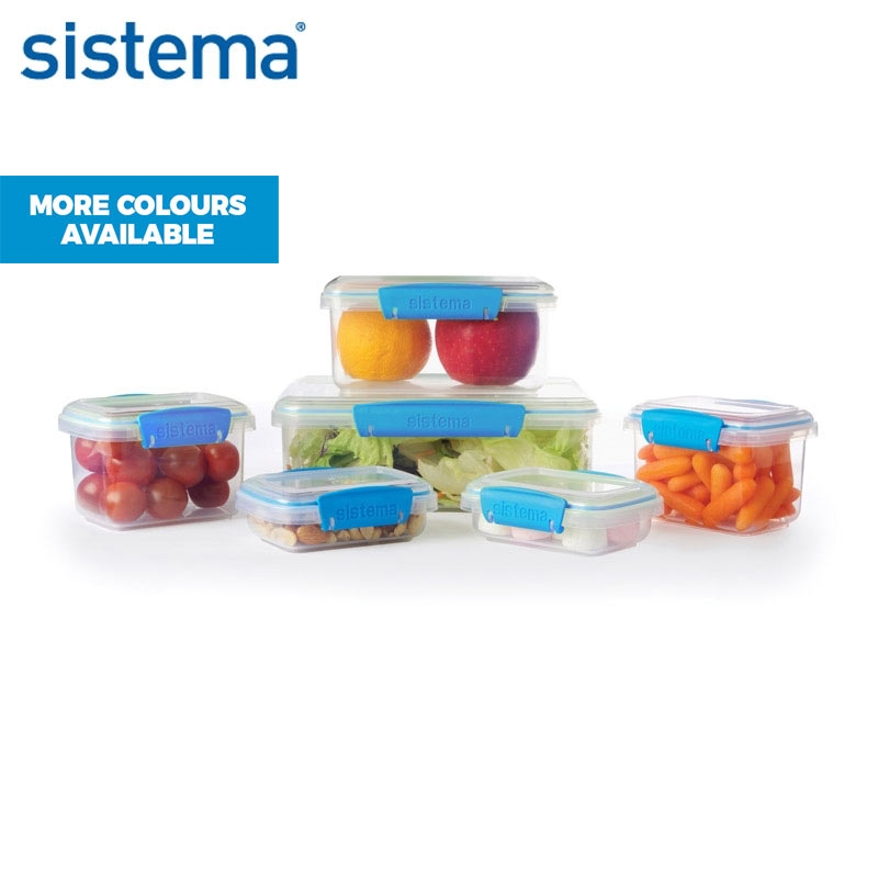 Set of 6 Klip It Accents Containers