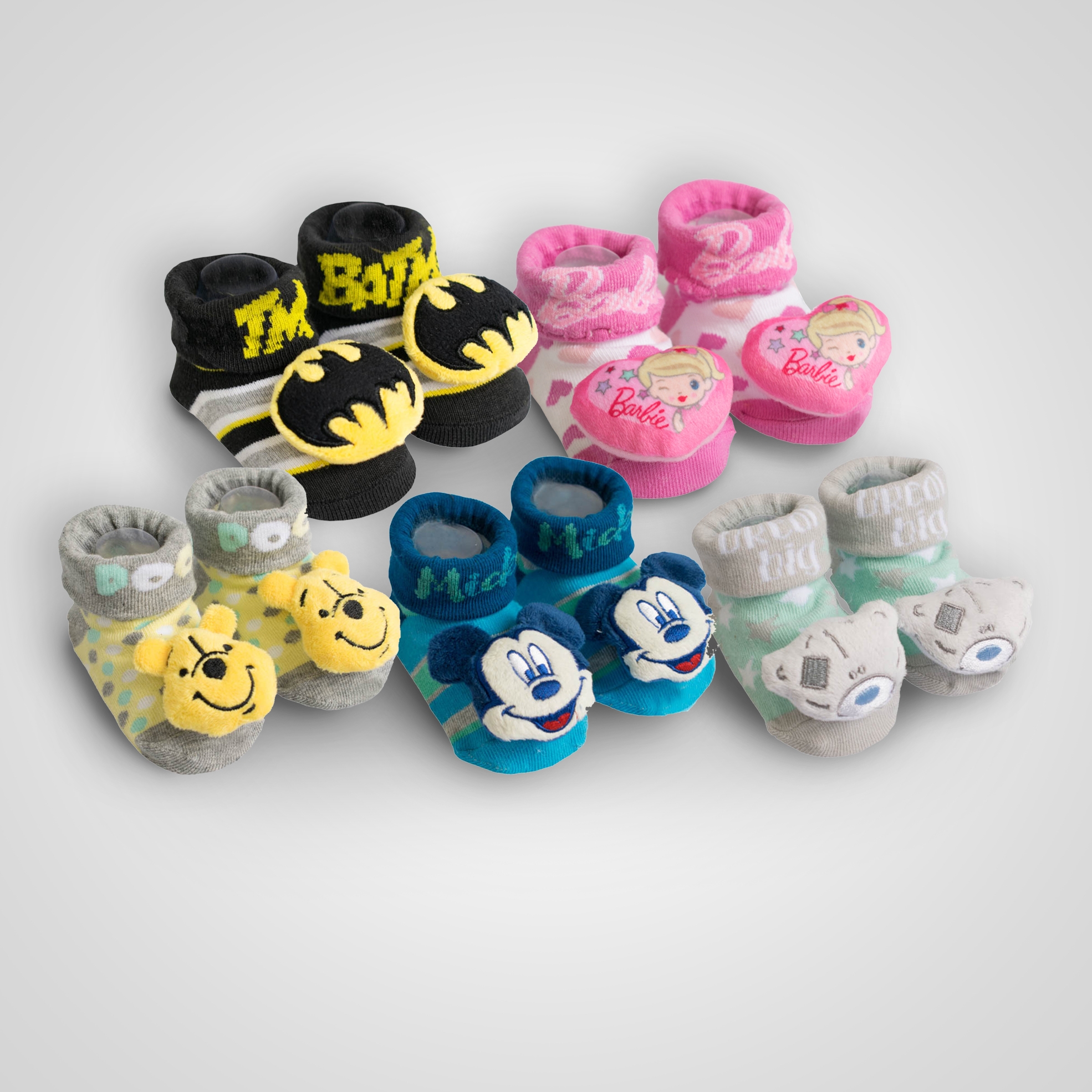 Pack of 2 Non-Slip Rattle Socks