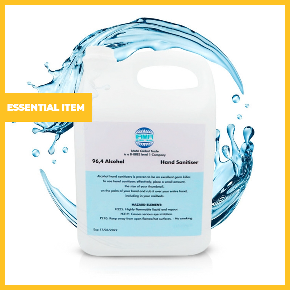 5L, 96.4% Alcohol Liquid Hand & Surface Sanitiser