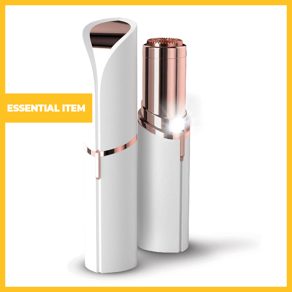 Gold Plated Flawless Finishing Touch Facial Hair Remover with Built-in Light