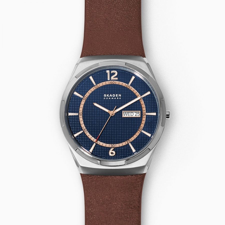 Gunmetal Leather Watch