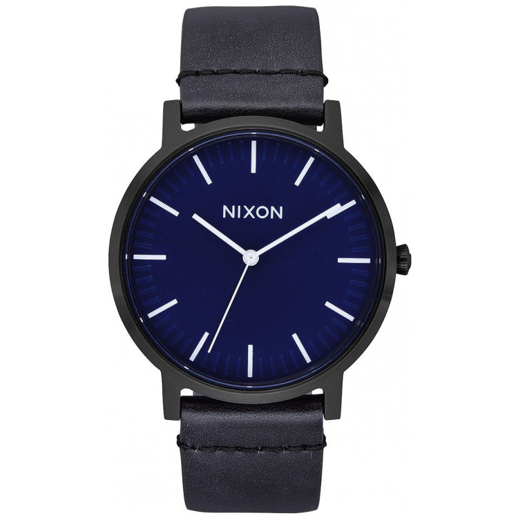 Leather All Black Dark Blue