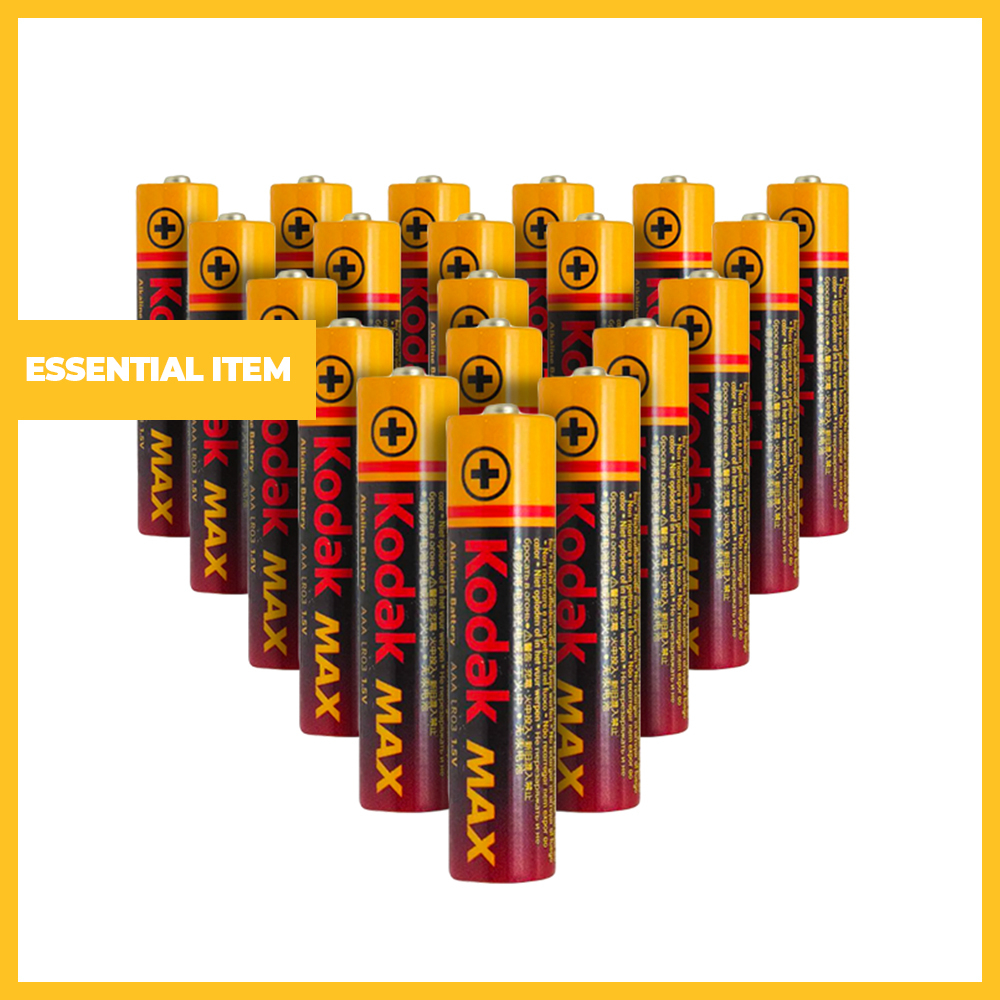 Pack of 20 AA or AAA MAX Alkaline Batteries