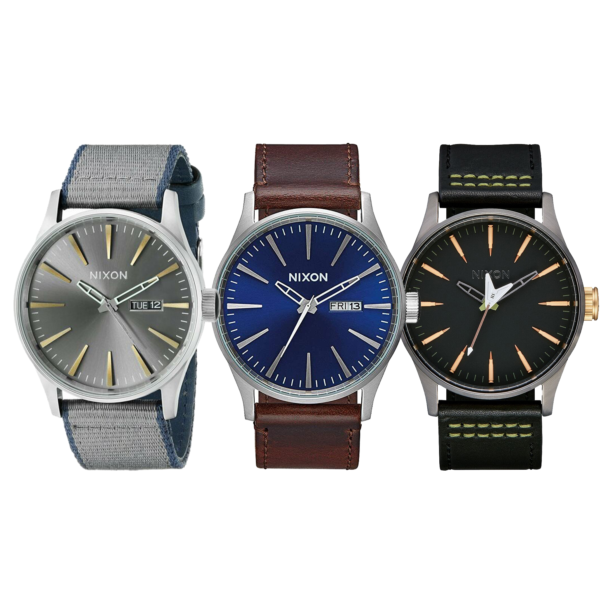 Men's Sentry Leather Watches