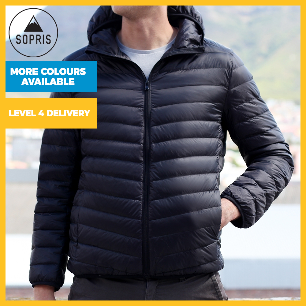 Men's Ultra-Light Genuine-Down Classic, Hooded or Sleeveless Puffer Jackets