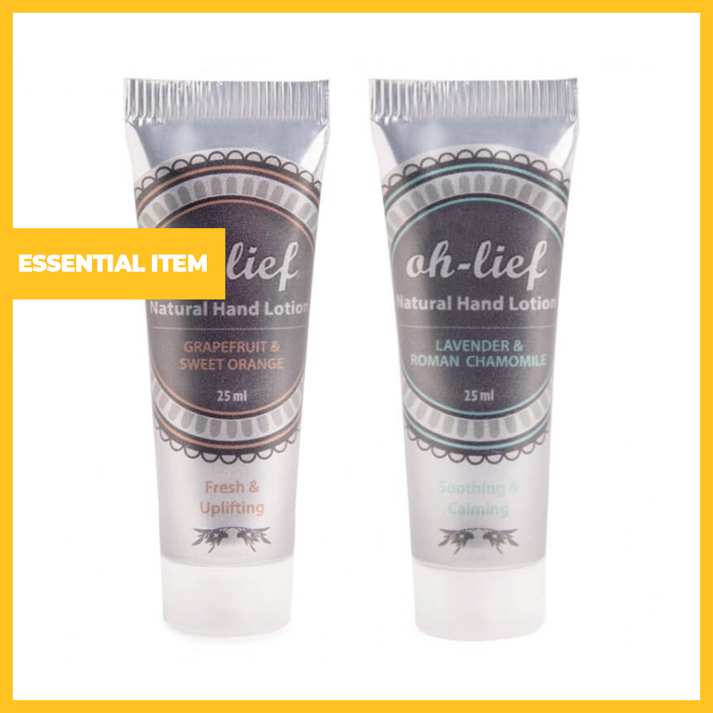Set of 2 Natural Hand Lotions - 25ml each