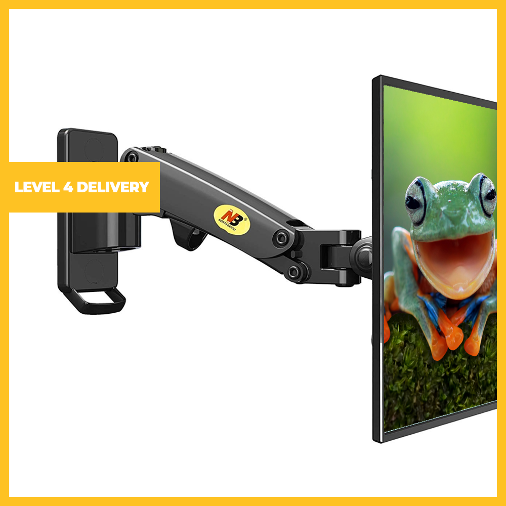 Single Extension with Gas-Strut Flexi Wall Mount for 17"-27"